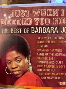 Barbara Jones ~ The Best of, Just When I Needed You Most ~ 2004 CD - Picture 1 of 2