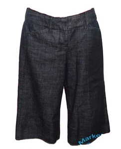EXPRESS DESIGN STUDIO EDITOR Trouser size 0 CROPPED CAPRI JEANS Pant Dark Capris - Picture 1 of 7