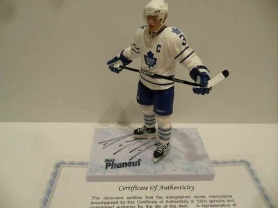 Dion Phaneuf Autographed Toronto Maple Leafs McFarlane COA  VARIANT #1031/2000 - Image 1 of 4
