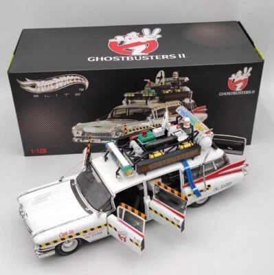 Hot Wheels Elite Ghostbusters Ecto-1A 1:18 Scale Brand New in box - Image 1 of 4