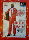 NEW IN BOX Men's L Life of the Party 3 Piece Christmas Suit Candy Canes Reindeer