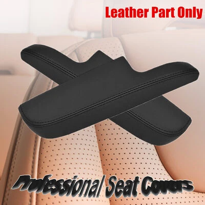 Cubierta de panel de puerta con reposabrazos de cuero negra 2 piezas para Toyota Avalon 2013 2014 2015-2018 Foto 1 de 4