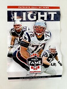 Matt Light New England Patriots HOF Poster  3x Super Bowl Champion Hall of Fame