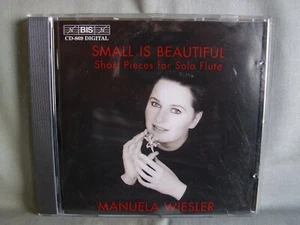 Manuela Wiesler- Small is Beautiful (BIS)- Short Pieces for Solo Flute NEU lesen - Imagen 1 de 1