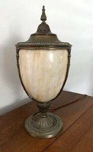 Antique Slag Glass Luminor Perfume Lamp - Luminor Desk Lamp 1930s - Picture 1 of 15
