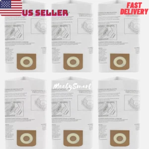 6 Packungen 16-20 Gallonen Nass-/Trockensauger Auffangbeutel Platz für Craftsman Shop Vec - Bild 1 von 6