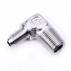 Adaptador turbo TRITDT se adapta a EVO1 ~ 3 DSM 1G 2G 90 grados 3/8PT a 4AN - Imagen 1 de 3