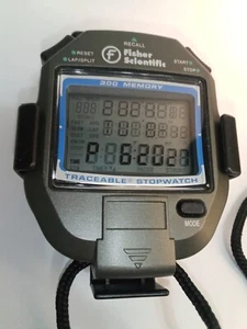 Traceable Fisher Scientific 300 Memory Stopwatch With Clip On Belt Holder - Picture 1 of 14