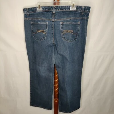 Style & Co. Pierna Recta Mujer Talla 22WP Vaqueros Desgastados Cremallera 5 Bolsillos Foto 1 de 4