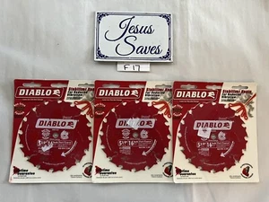 3- Diablo 5-3/8 in. Hoja de sierra de borde de marco de dientes D0516X F17 - Imagen 1 de 1