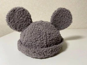 Japan Limited Tokyo Disney Resort Store Ears HeadBand Hat Fluffy Grey CAP park - Picture 1 of 3