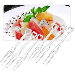 300 Disposable Fruit Forks Safety And Sanitation 3.5 Inch Length Plastic Cocktai - Picture 1 of 6