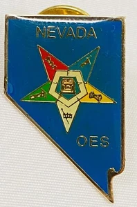 Vintage Masonic OES Order Of the Eastern Star Pin Lapel NEVADA - FAST SHIPPING! - Picture 1 of 3