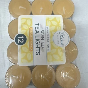 Scented Tea lights 15 Per Pack Assorted Fragrances Bloome Parfums - Fresh Peach - Picture 1 of 2