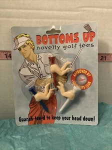 Fun Vintage Bottoms Up Novelty Golf Tees Set of 3 - Picture 1 of 6