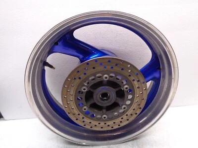 2005 Yamaha YZF600R YZF600 Thundercat OEM Rear Wheel w/ Rotor Blue 17"x5.00" - Image 1 of 4