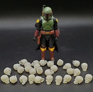 25 CUSTOM SKULL LOT 3.75" 1:18 SCALE STAR WARS GI JOE FIGURE DIORAMA (M62) - Picture 1 of 2