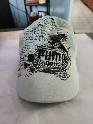 Gorra PUMA Original Masters negra con logotipo de escritura verde claro L/XL Foto 1 de 4