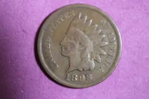 Estate Find 1898 - Indian Head Cent!! #K44679 - Picture 1 of 2