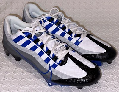 NIKE Vapor Edge Speed 360 White Royal Blue Molded TD Football Cleats Mens 12.5 - Image 1 of 4