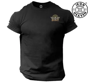 Maglietta Death Before Dishonor tascabile palestra abbigliamento bodybuilding allenamento MMA top - Foto 1 di 11