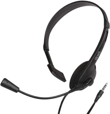 Headset PC Mono 3,5mm Klinke Kopfhörer mit Mikrofon Video Chat Laptop Computer - Bild 1 von 4