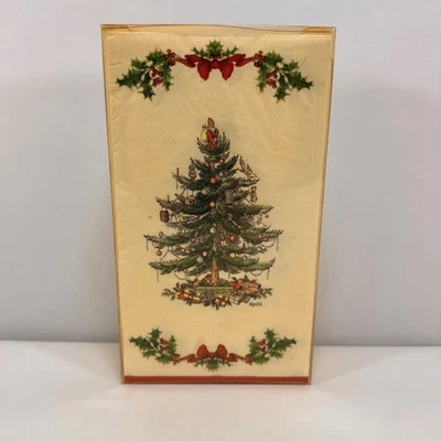Spode Christmas Tree Guest Towels Paper Napkins 3-Ply 2006 - Image 1 of 3