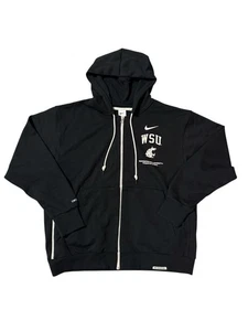 Sudadera con Capucha Nike Edición Estándar Para Hombre 2XL Negra Dri Fit Cremallera Completa CV0864-010 HM2724 WSU - Imagen 1 de 1