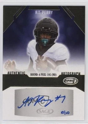 2023 Sage Aspire Gold /10 AT Perry #ASP-ATP Rookie Auto RC - Image 1 of 2