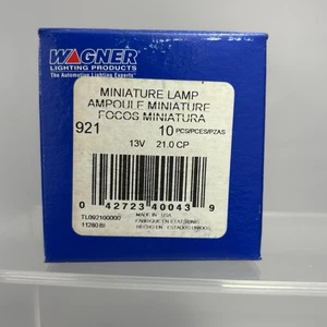 (10) Wagner 921 Miniature Light Bulb - Wedge T-5 - Foto 1 di 5