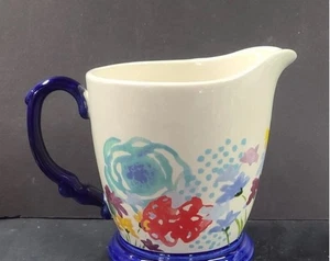The Pioneer Woman Steinzeug 4 Tassen 1 Quart Messen Celia blaue Blumen - Bild 1 von 5