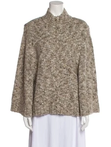 Maglione donna oversize St. John modello tweed finto collo manica larga taglia XL - Foto 1 di 12