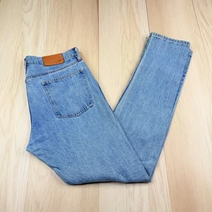 Taylor Stitch Herren Blue Denim Button Fly Outdoor Slim Fit Straight Jeans Größe 34 - Bild 1 von 16