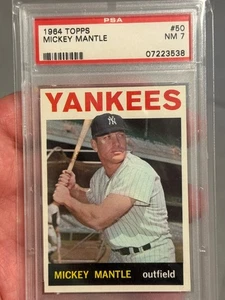 1964 Topps Mickey Mantle #50 PSA 7 Auswanderungspreis - Bild 1 von 2