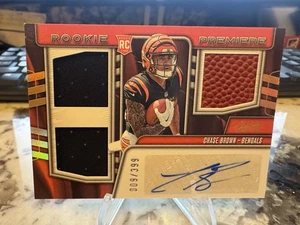 2023 Absolute - Rookie Premiere Materials Chase Brown #RPM-CB Autographs /399 - Picture 1 of 2