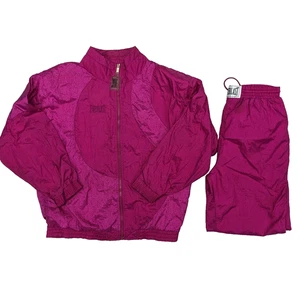 Vintage y2k Everlast Tracksuit size Small Pink 2 Piece Windbreaker Suit Boxing - Picture 1 of 19