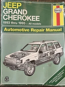 HAYNES Repair Manual (50025) Jeep Grand Cherokee SHOP SERVICE 93-98 MODELS - Picture 1 of 2