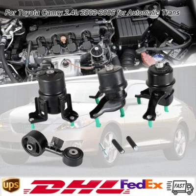 4pcs Engine Motor & Trans Mount for 2002-2006 Toyota Camry l4 2.4L Auto Trans US - Image 1 of 4