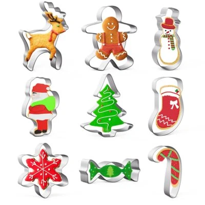 Ausstechförmchen Weihnachten9 Stück Weihnachten Ausstecher SetPlätzchen Ausst... - Bild 1 von 4