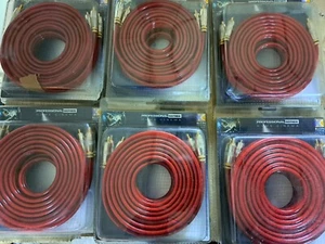 5m 3 er Cinchkabel 3 fach abgeschirmt vergoldete Stecker RCA Cinch Kabel - Bild 1 von 4