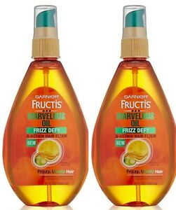Garnier Fructis Marvelous Oil  Frizz Defy 5 Action Hair Elixir (2 Pack) 