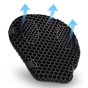 Cojín de asiento de lycra universal para motocicleta almohadilla de alivio de presión cómoda delantera + trasera - Imagen 1 de 12