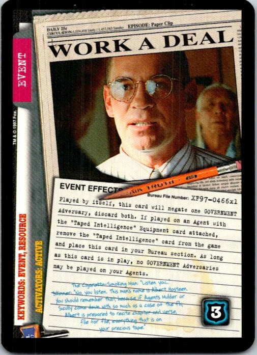 X-Files 101361 CCG Work A Deal  - Image 1 of 1