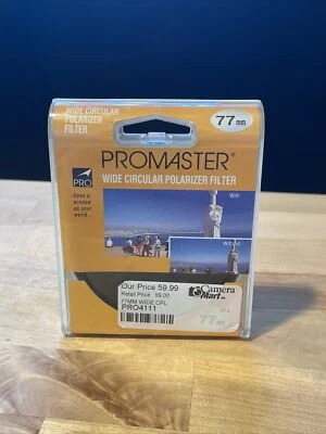 Promaster 77mm Wide, Circular, Polarizer Filter Open Box New Old Stock - Image 1 of 4