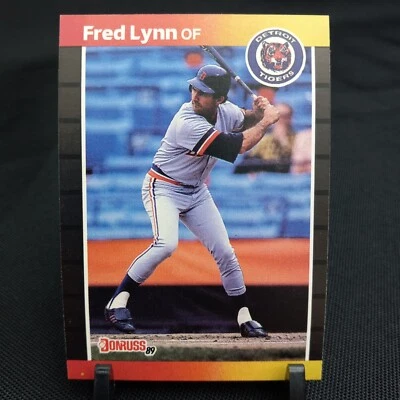 1989 Donruss Fred Lynn Detroit Tigers Baseball Card #563 (1A690) - Image 1 of 3