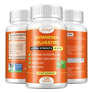 Gymnema Sylvestre - Blutzuckerkontrolle, Gewichtsverlust - mit Kurkuma - Bild 1 von 12