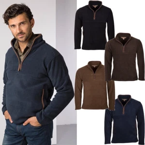 Rydale Overhead Fleece Jumper Half Zip Long Sleeve Top Pullover 7 Colours - Picture 1 of 10