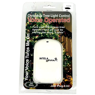 CONTROL DE LUZ DE ÁRBOL DE NAVIDAD operado por voz Sistemas IntelaVoice VOS ~ NUEVO Foto 1 de 3