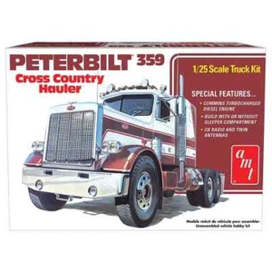 AMT Peterbilt 359 Croix Pays Camion 1:25 1477 Modèle Plastique Kit - Photo 1 sur 1