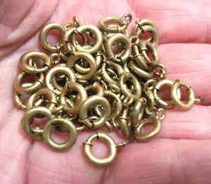 VICTORIAN GOLD FILLED JUMP RING CLASP LOT OF 8    2.4 GRAMS - Picture 1 of 2